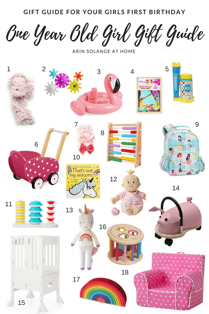 1 Year Old Birthday Gifts
 e Year Old Girl Gift Guide arinsolangeathome