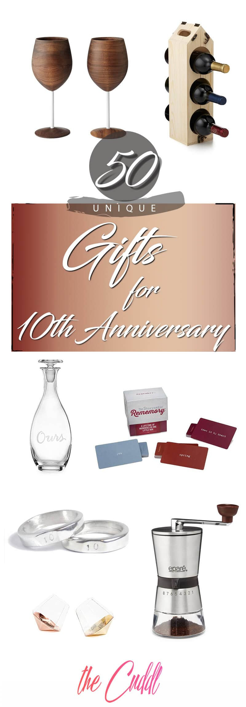 10 Yr Anniversary Gift Ideas
 50 Best 10 Year Anniversary Gift Ideas that They Will
