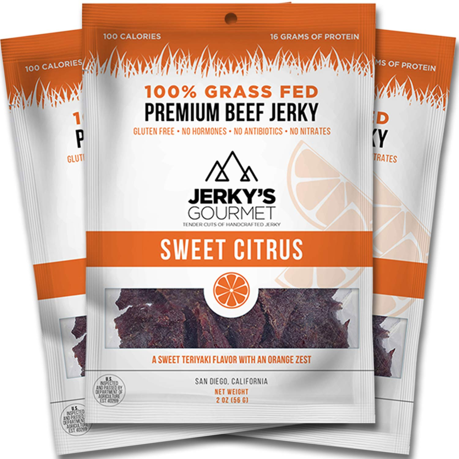 100 Calorie Low Carb Snacks
 Amazon Black Pepper Grass Fed Beef Jerky 100