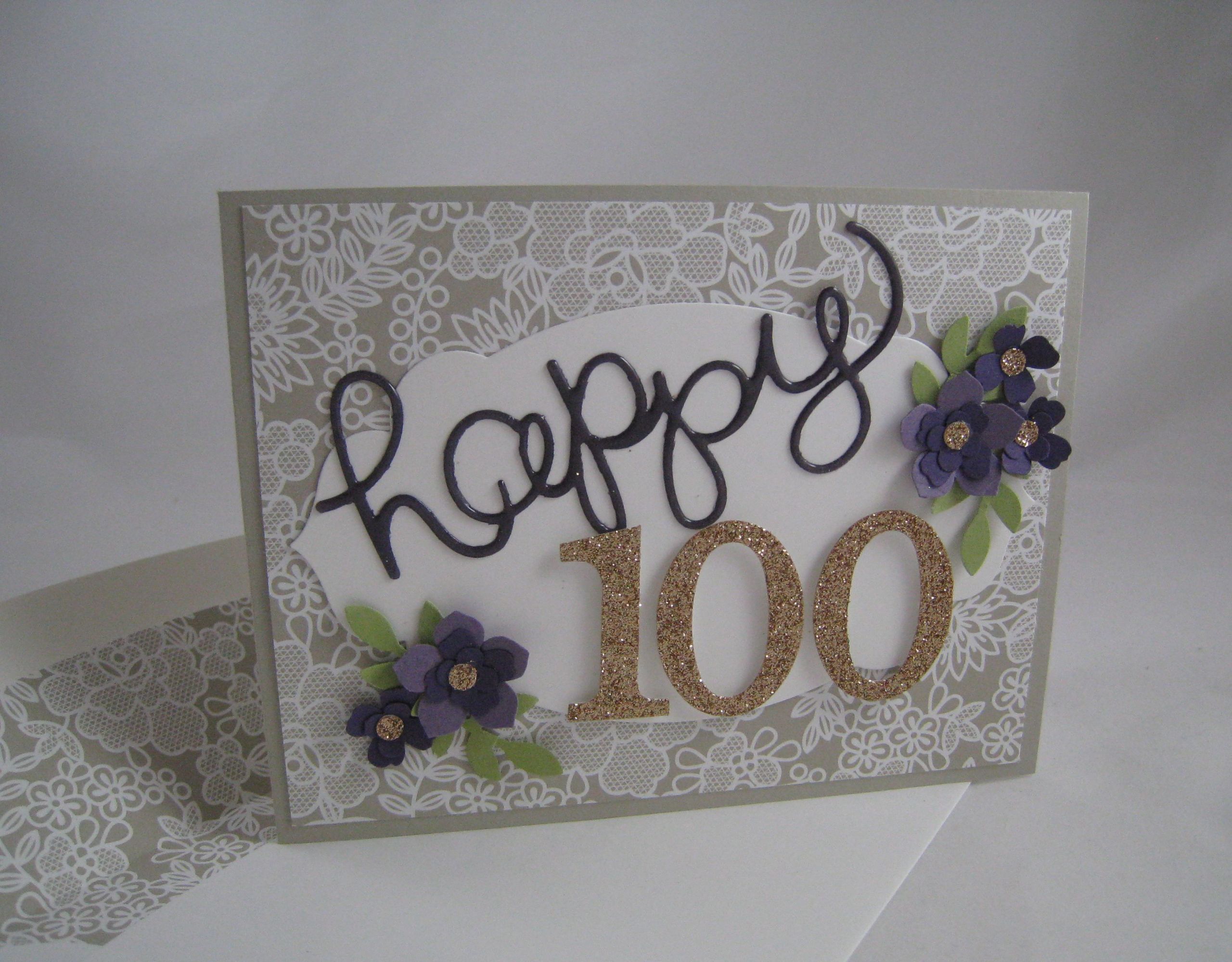 100th Birthday Card
 Happy 100th Birthday