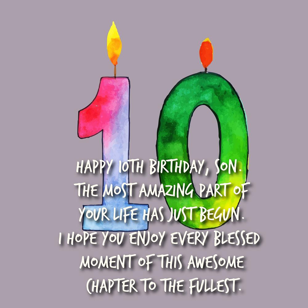 10th Birthday Wishes
 Cute Birthday Messages for 10 years old – Top Happy