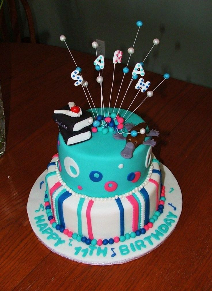 11 Year Old Birthday Cakes
 18 best cakes for 11 year old girls images on Pinterest