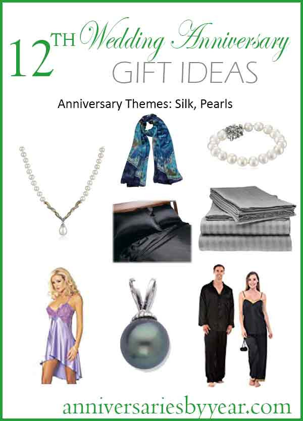 12 Anniversary Gift Ideas
 12th Anniversary Twelfth Wedding Anniversary Gift Ideas