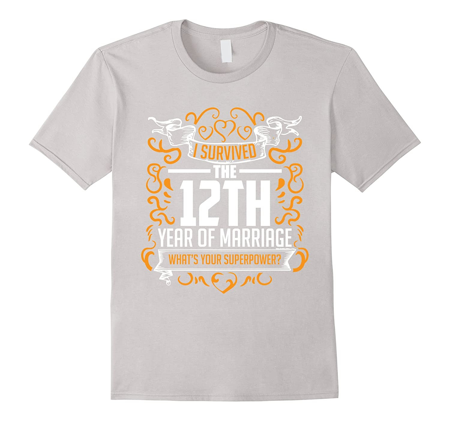 12 Anniversary Gift Ideas
 12th Wedding Anniversary Gifts 12 Year T Shirt For Her Him