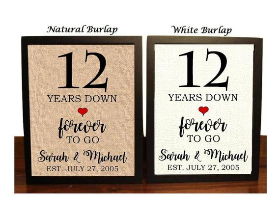 12Th Anniversary Gift Ideas
 12th Anniversary Gift 12th Wedding Anniversary Gift Gift