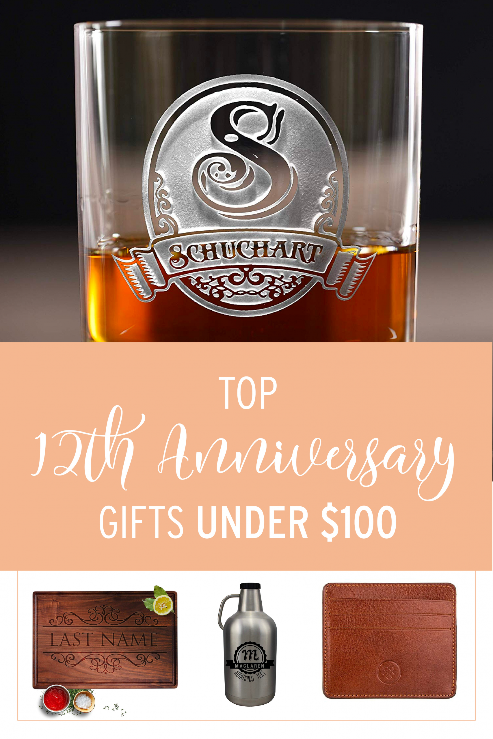 12Th Anniversary Gift Ideas
 12th Anniversary Gifts for Him Under $100