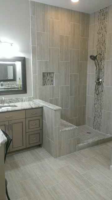 12X24 Bathroom Tile
 MASTER BATHROOM plete remodel 12" x 24" Vertical Tile