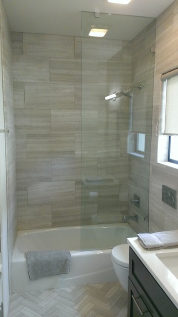 12X24 Bathroom Tile
 Bathroom 12" x 24" Valentino Gray Marble Walls Floor
