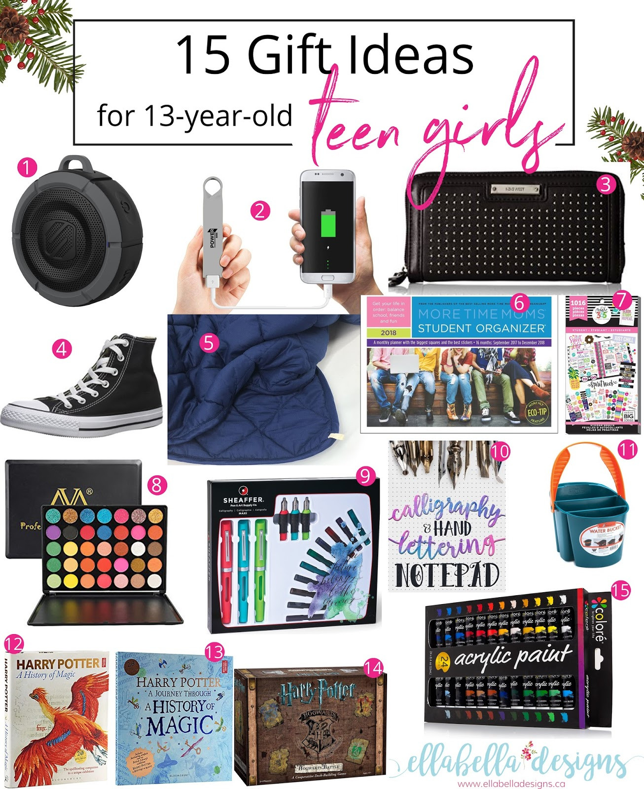 13 Year Old Birthday Gift Ideas
 Ellabella Designs 15 Gift Ideas for 13 year old Teen