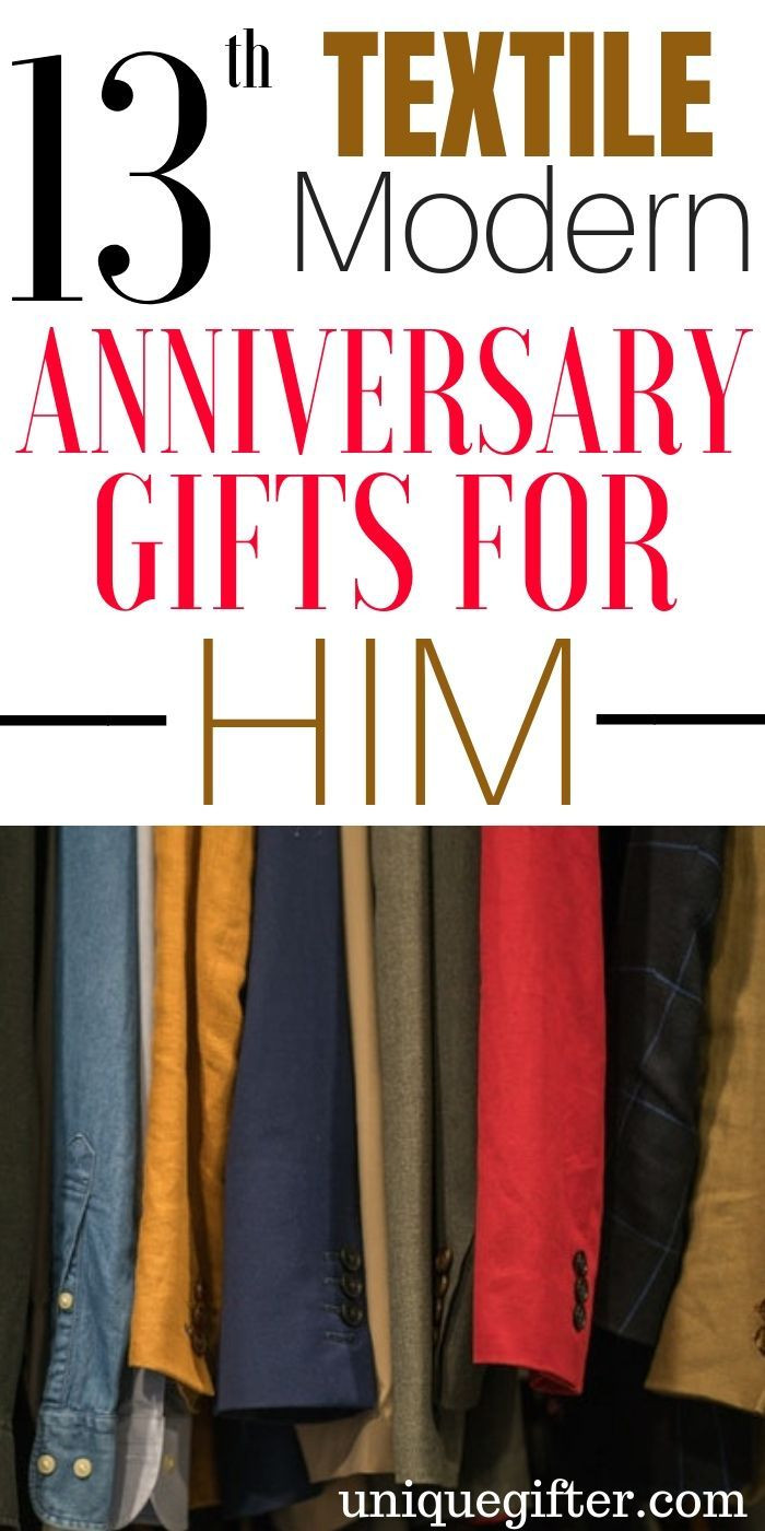 13Th Anniversary Gift Ideas For Him
 20 13th Textile Modern Anniversary Gifts for Him