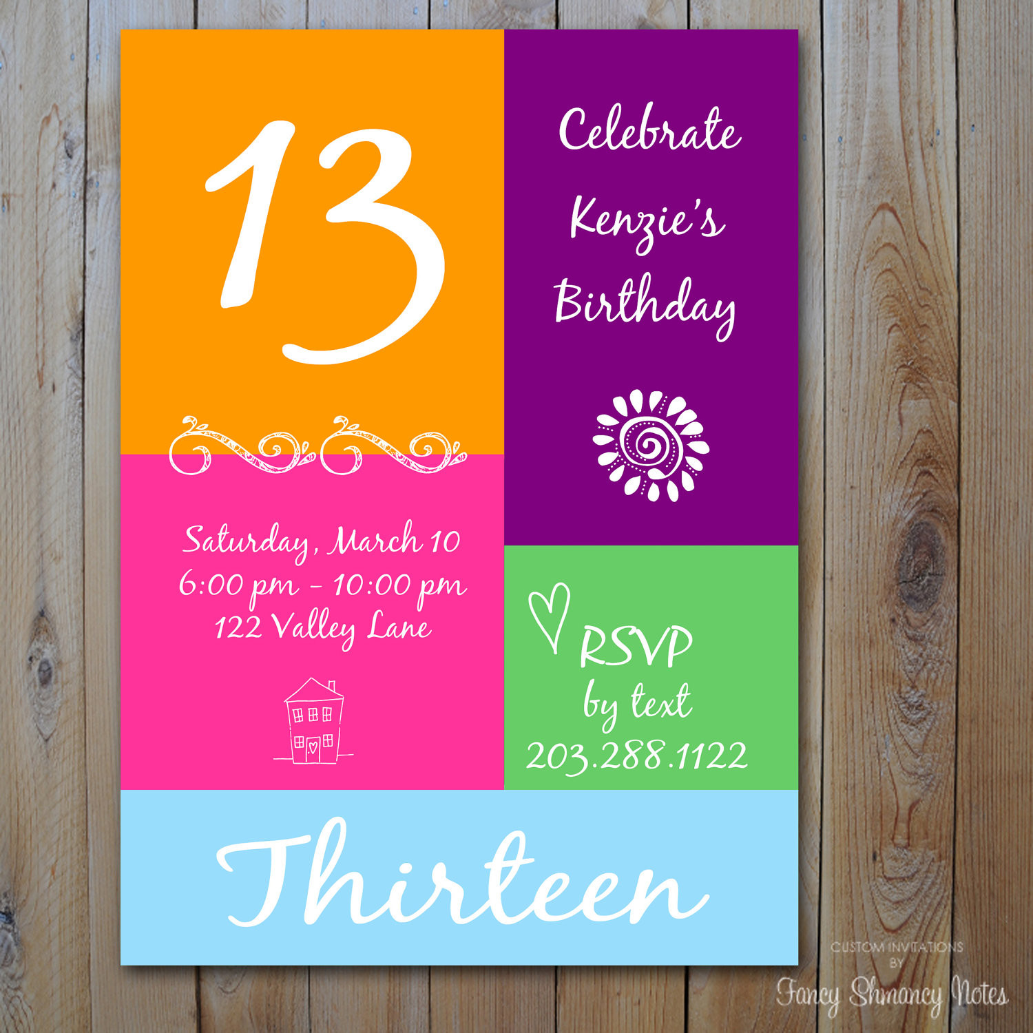 13th Birthday Invitation Wording
 13th Birthday Party Invitation Ideas – Bagvania FREE