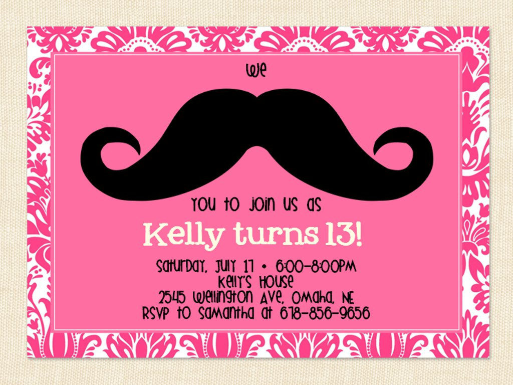 13th Birthday Invitation Wording
 13th Birthday Party Invitation Ideas – Bagvania