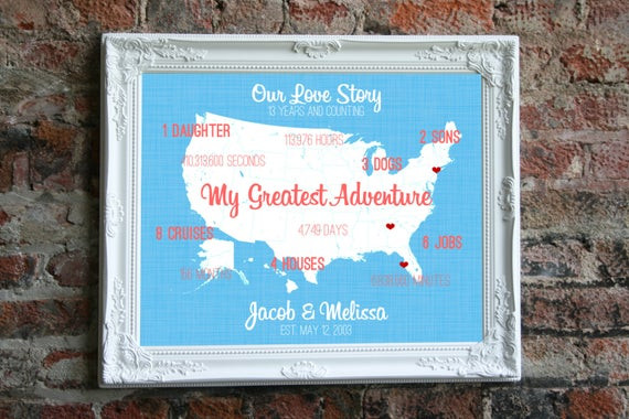 13th Wedding Anniversary Gifts For Him
 13th Anniversary Wedding Gift For Him 13 Year by SoleStudio