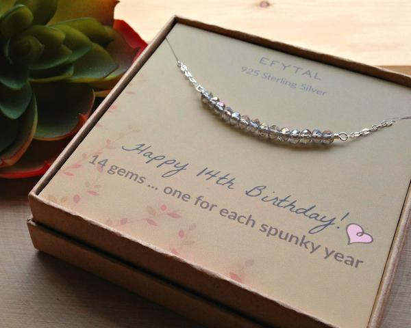 14Th Birthday Gift Ideas
 14th Birthday Gifts for Girls Sterling Silver Necklace