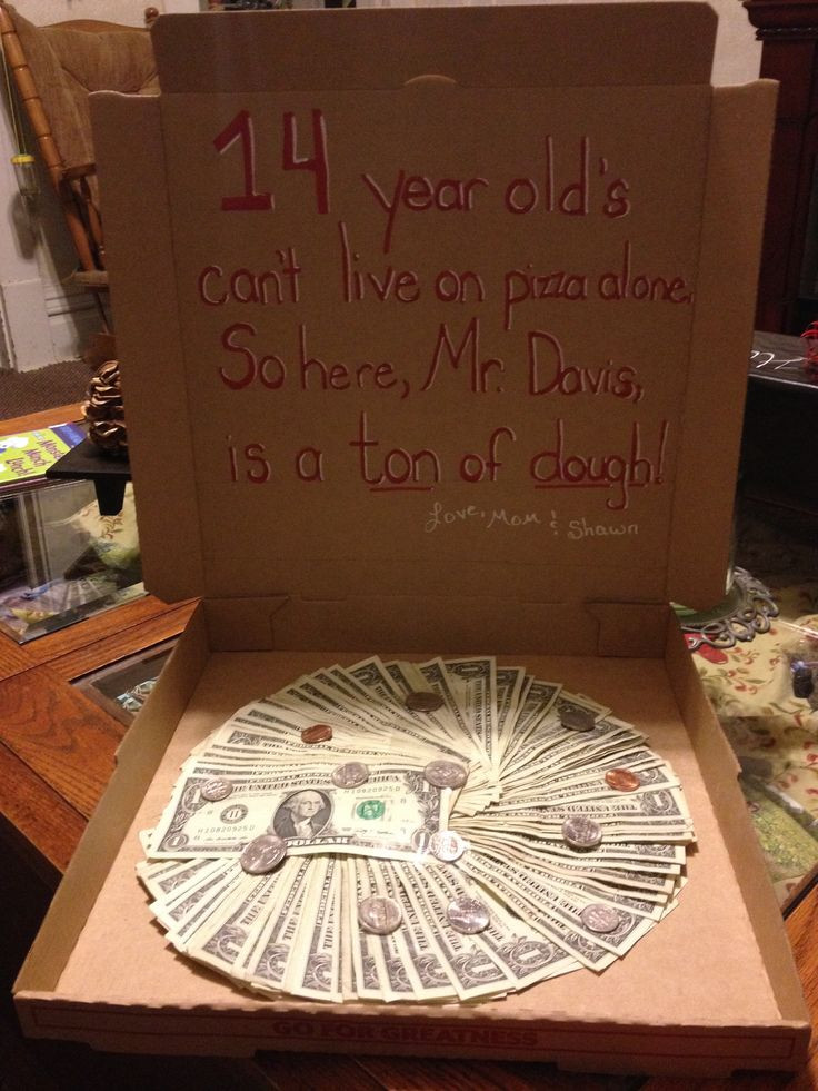 14Th Birthday Gift Ideas
 14th birthday Pizza and Presents on Pinterest