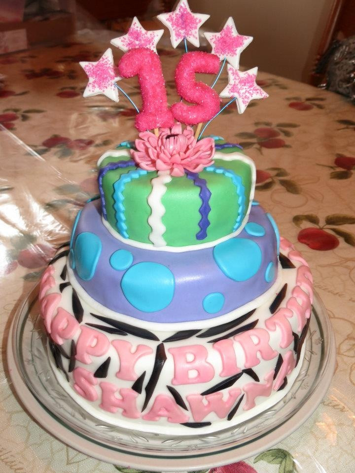 15 Birthday Cakes
 15 th birthday cake Cakes I made