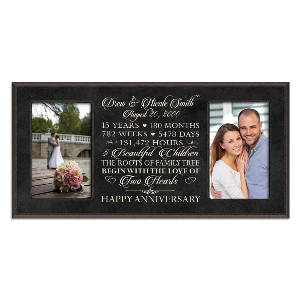 15 Year Anniversary Gift Ideas For Couples
 Personalized 15th anniversary t for him 15 year wedding