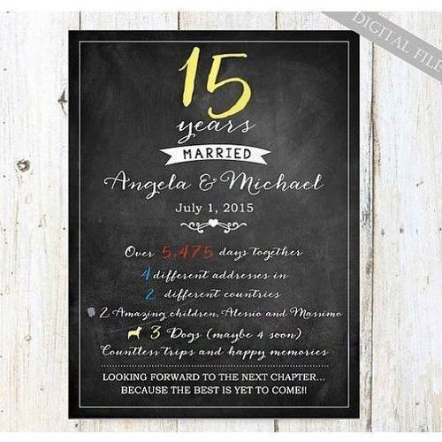 15 Year Anniversary Gift Ideas For Couples
 50 Good 15th Wedding Anniversary Gift Ideas For Him & Her