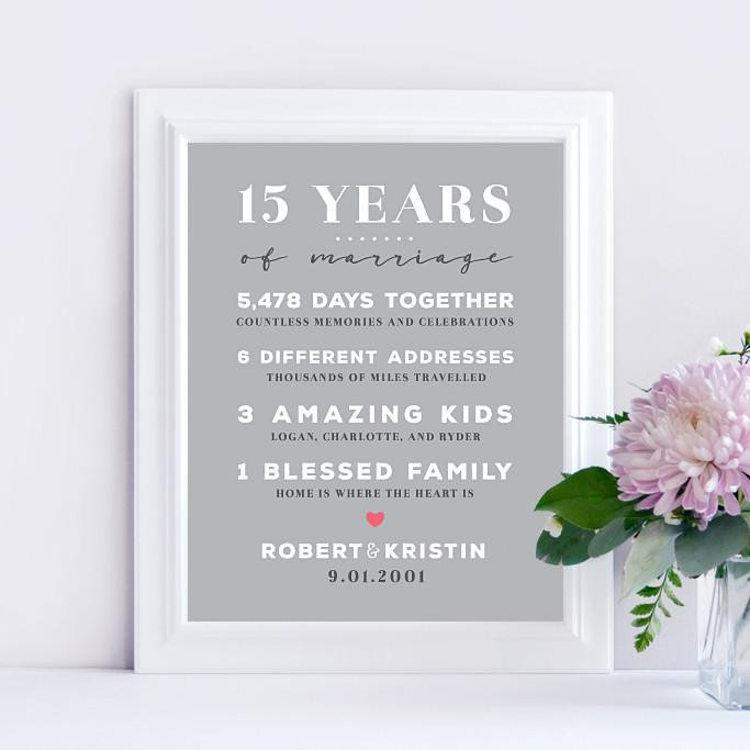 15 Year Wedding Anniversary Quotes
 15 Year Wedding Anniversary Keepsake – Papermints