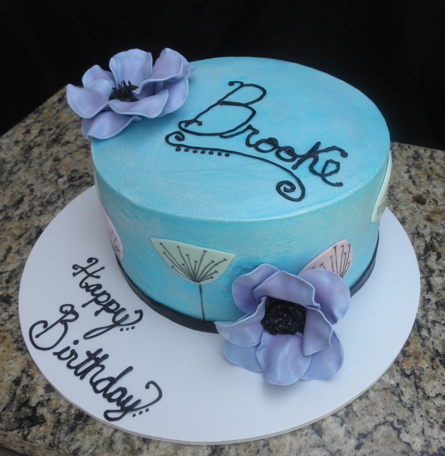 15th Birthday Cakes
 Sweet T s Cake Design Brooke s Anemone Pastel Flower 15th