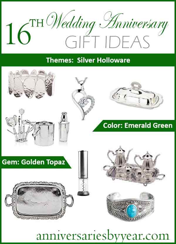 16 Year Anniversary Gift Ideas
 16th Anniversary Sixteenth Wedding Anniversary Gift Ideas