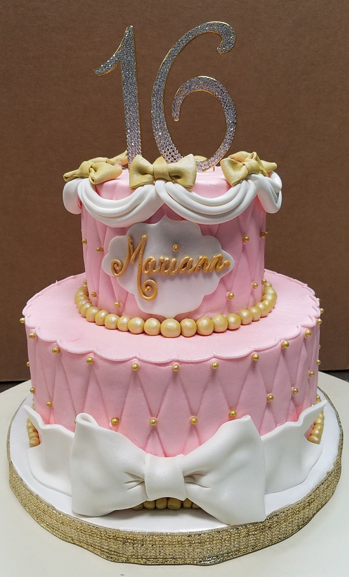 16th Birthday Cake
 16th Birthday Cake Girl Top Birthday Cake