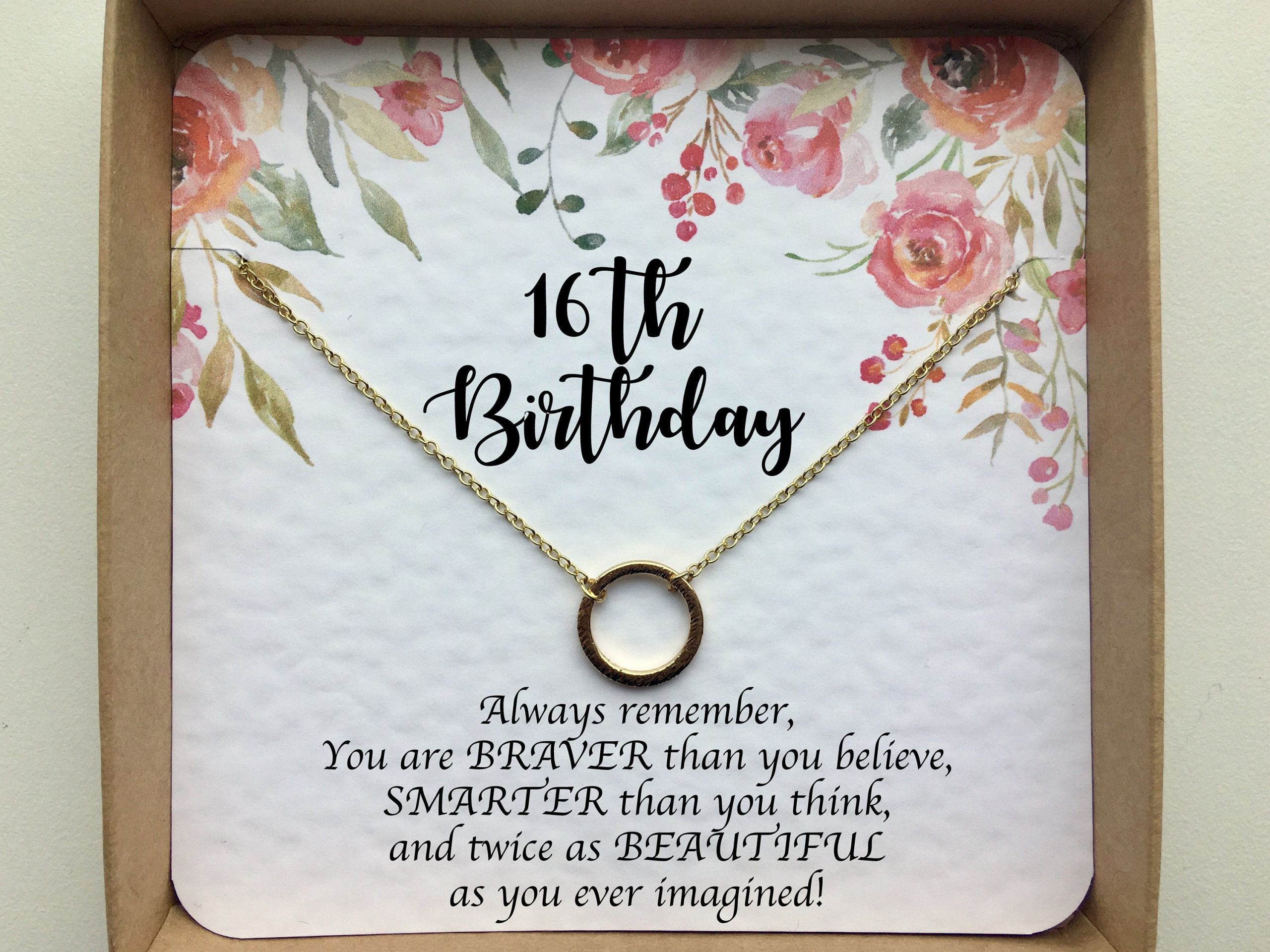 16Th Birthday Gift Ideas For Daughter
 16th birthday t girl Sweet 16 t Sweet 16 necklace