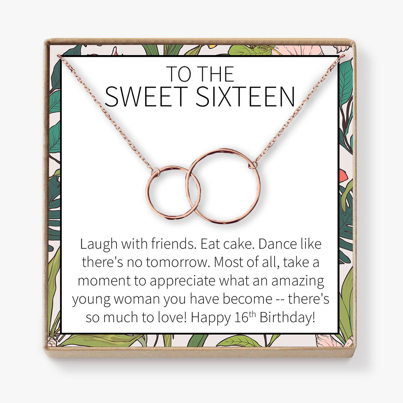16Th Birthday Gift Ideas For Daughter
 Sweet 16 Gift Necklace Sweet Sixteen 16th Birthday