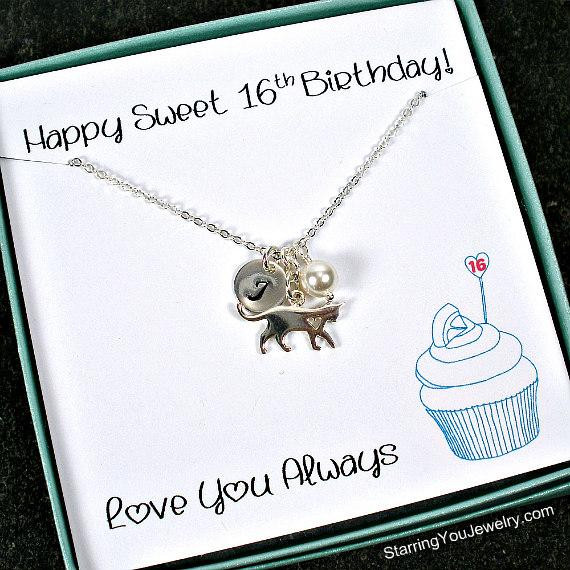 16Th Birthday Gift Ideas For Daughter
 Sweet 16 Gift Ideas for Daughter Pet Lovers Jewelry