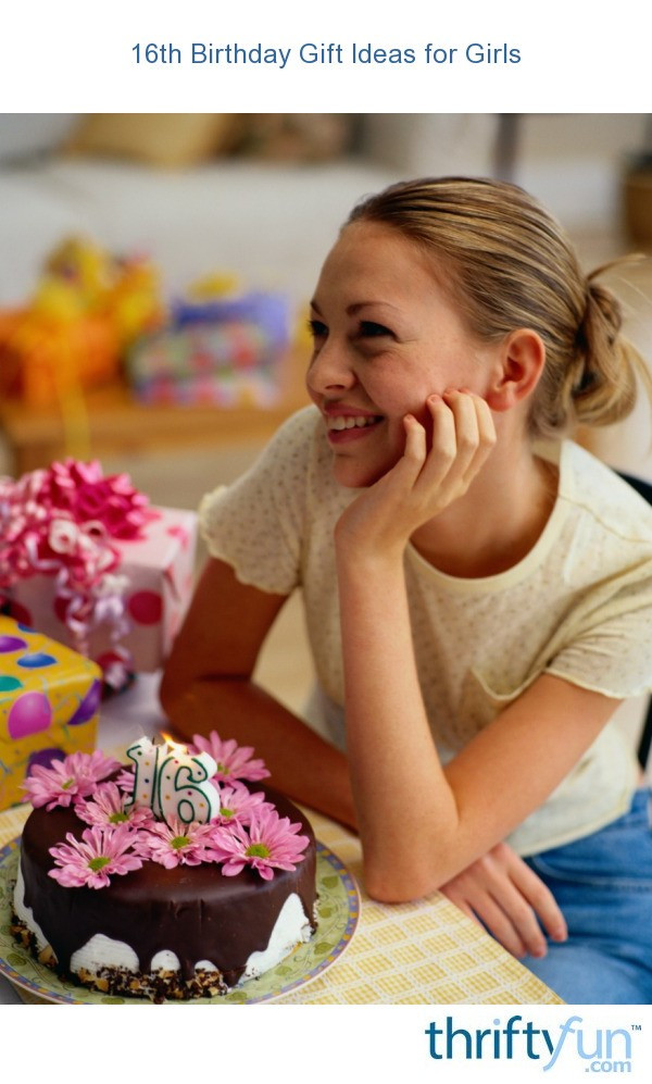 16Th Birthday Gift Ideas For Girl
 16th Birthday Gift Ideas for Girls