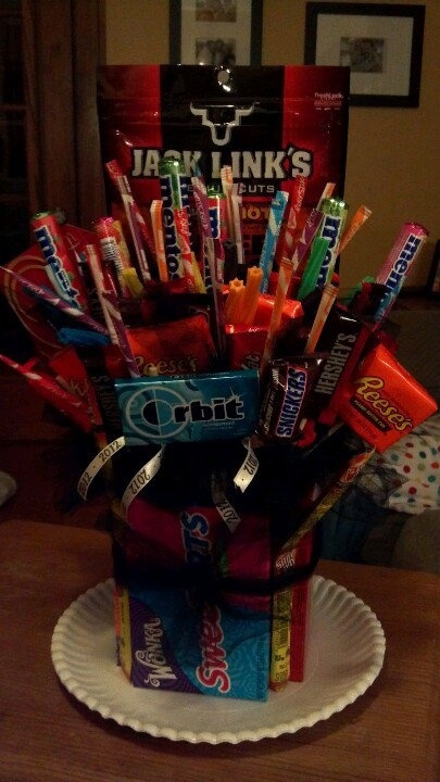 17Th Birthday Gift Ideas For Daughter
 Candy Bouquet i made for my daughter for her 17th Birthday