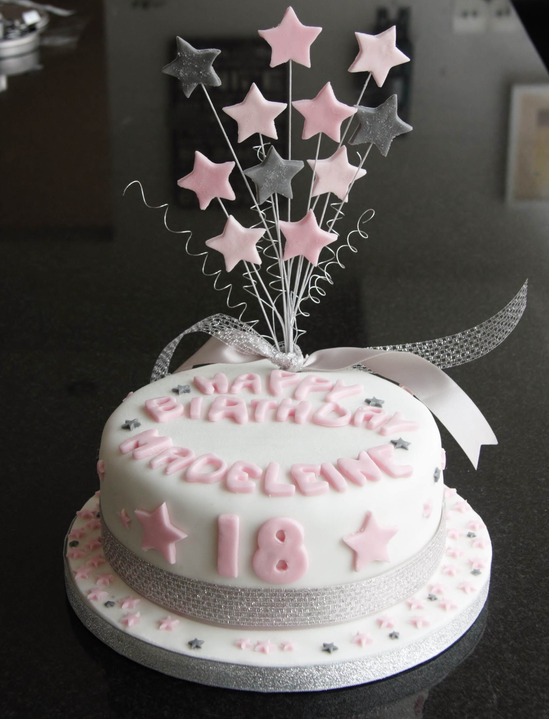 18 Birthday Cakes
 18th Birthday Star Cake and Cupcakes – lovinghomemade