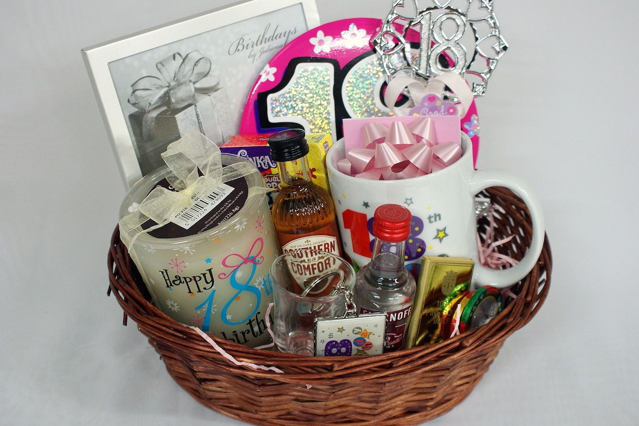 18Th Anniversary Gift Ideas
 Personalised 18th Gift Basket for Girls