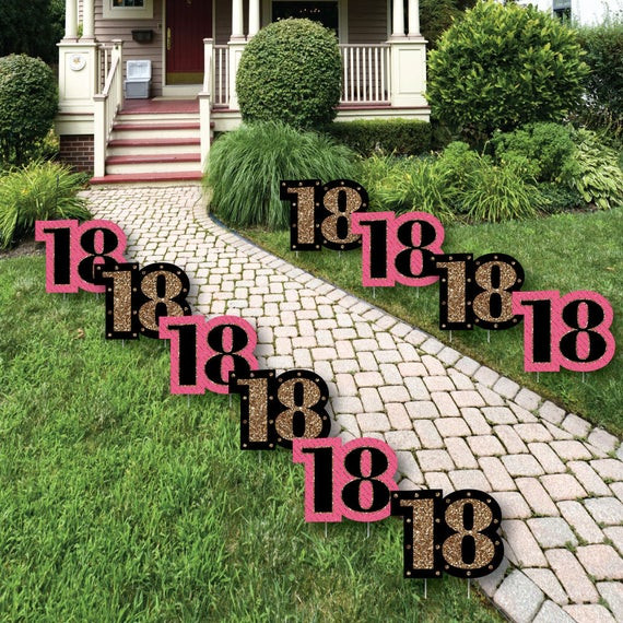 18Th Birthday Backyard Party Ideas
 18th Birthday Lawn Decorations Outdoor Birthday Party