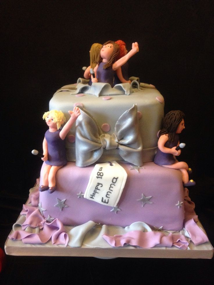 18Th Birthday Gift Ideas For Girl
 Girls aloud and presents cake Perfect for an 18th