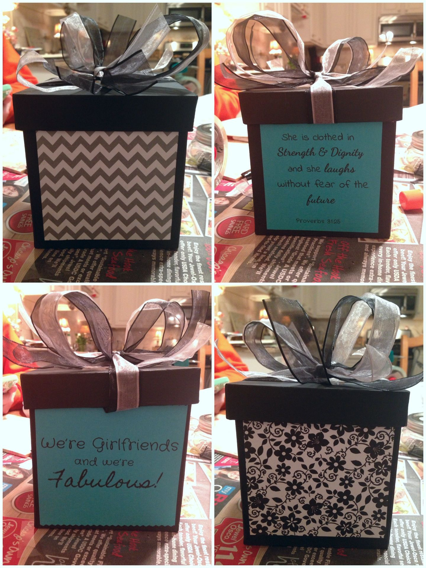 18Th Birthday Gift Ideas
 DIY Gift box I made for my friends 18th Birthday