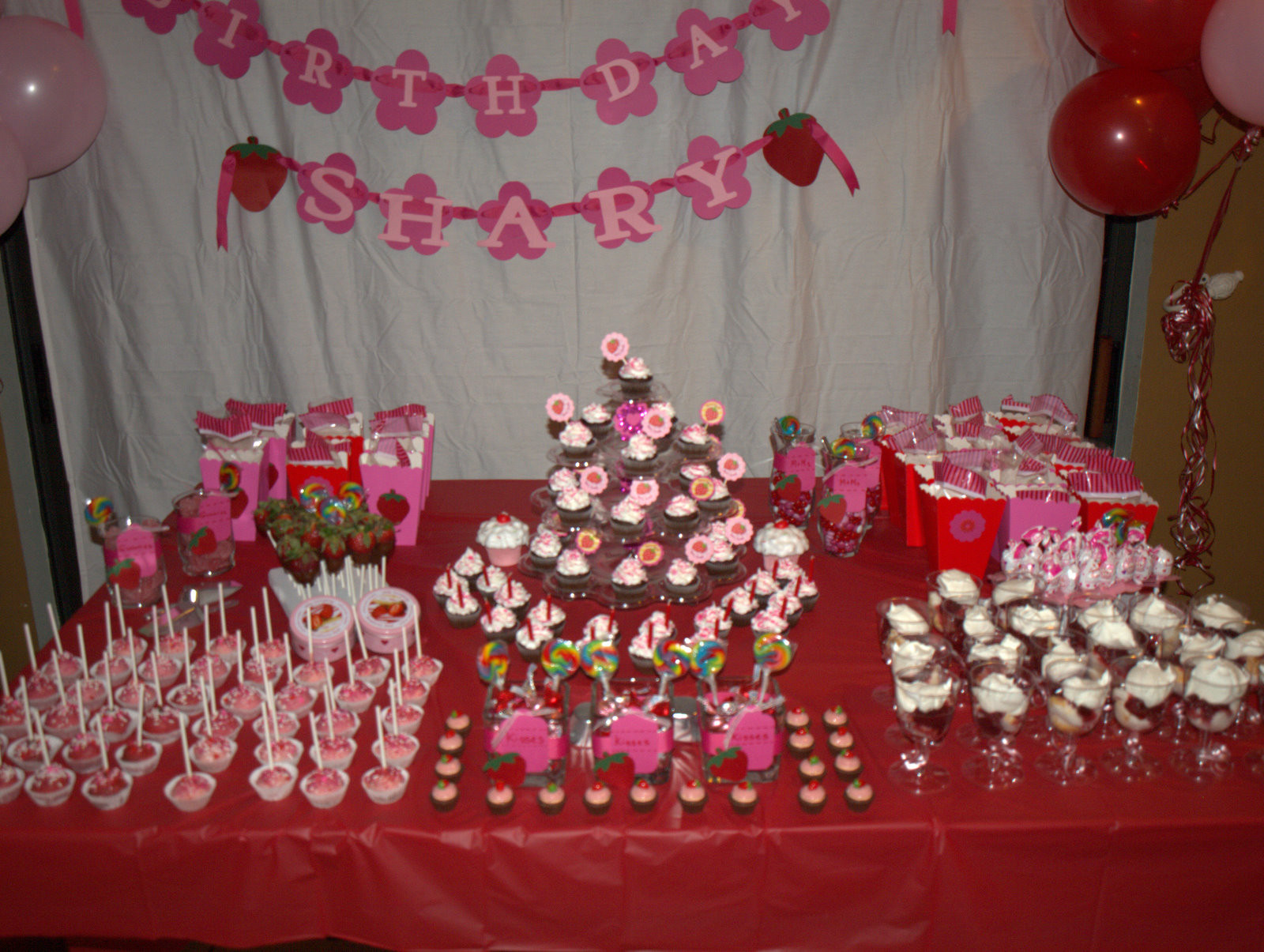 18Th Birthday Party Ideas
 Juneill s Parties & Sweets Shary s Strawberry Shortcake