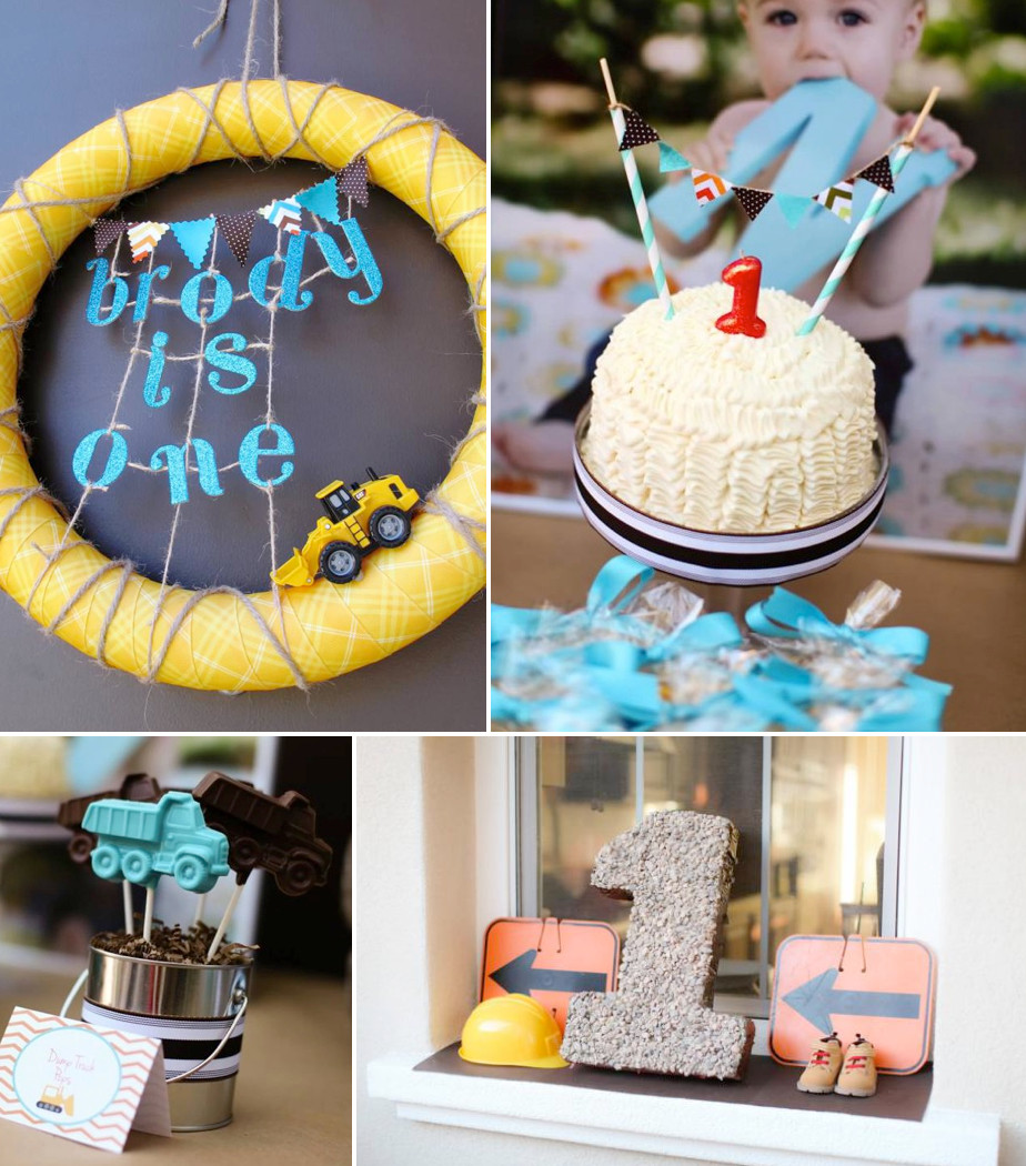 1st Birthday Boy Decorations
 Kara s Party Ideas Construction Truck Themed 1st Birthday