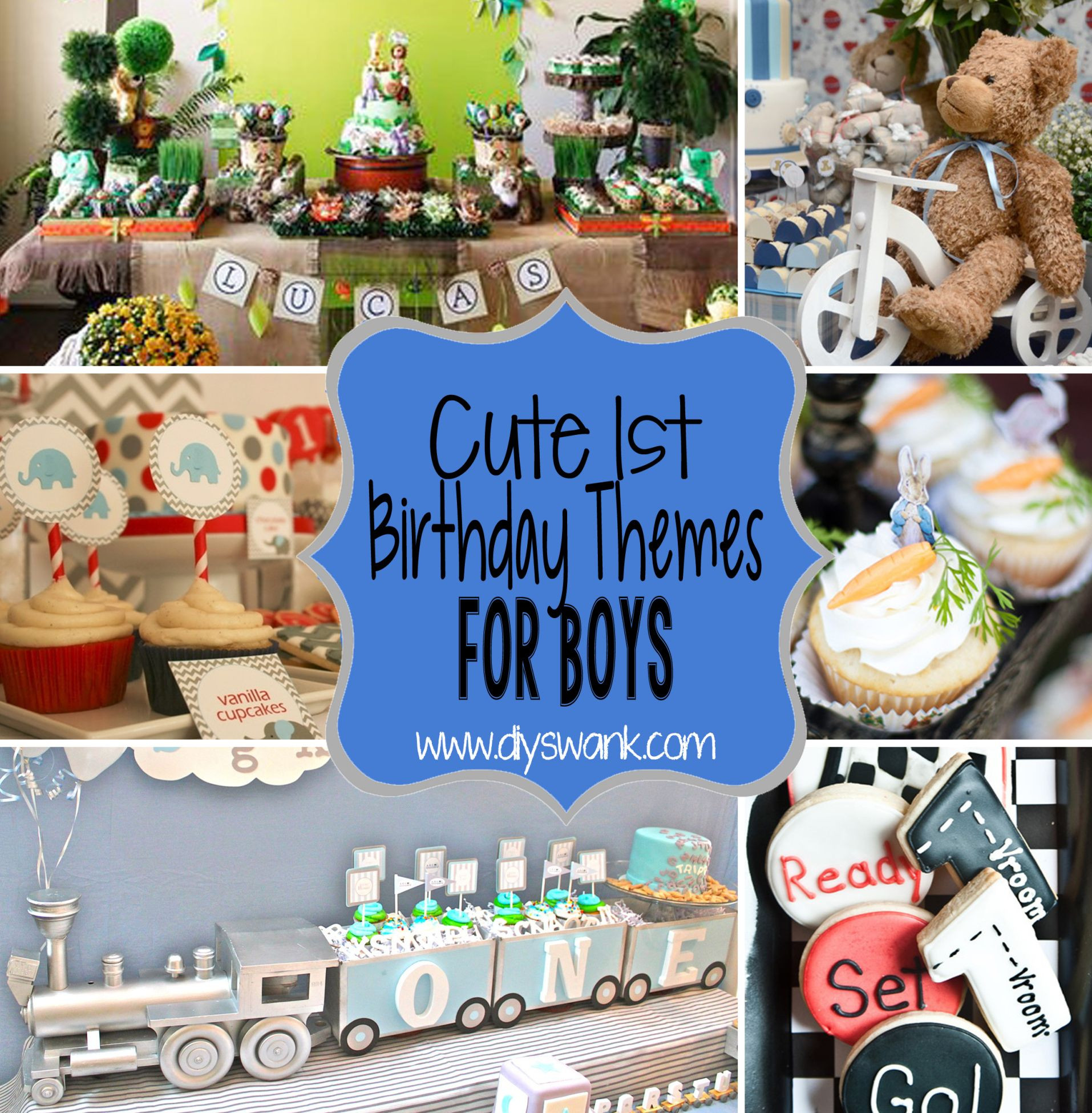 1st Birthday Boy Decorations
 Cute Boy 1st Birthday Party Themes With images