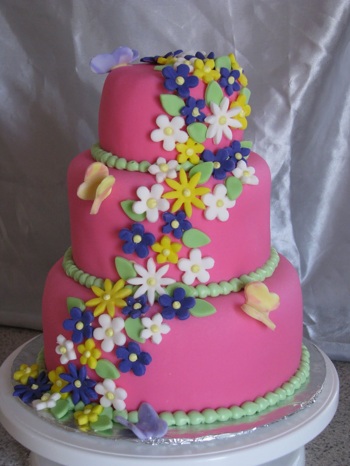 1st Birthday Cake For Girl
 Signature Cakes 1st Birthday Flowers
