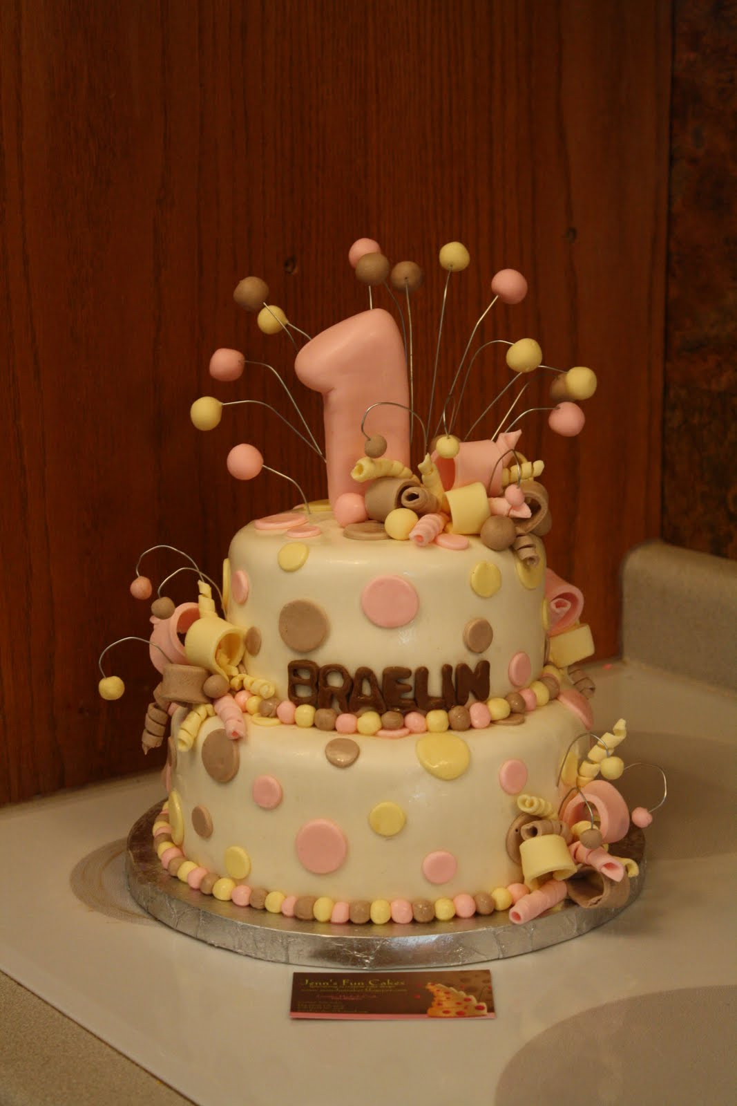 1st Birthday Cake For Girl
 Jenn s Fun Cakes little girls 1st birthday