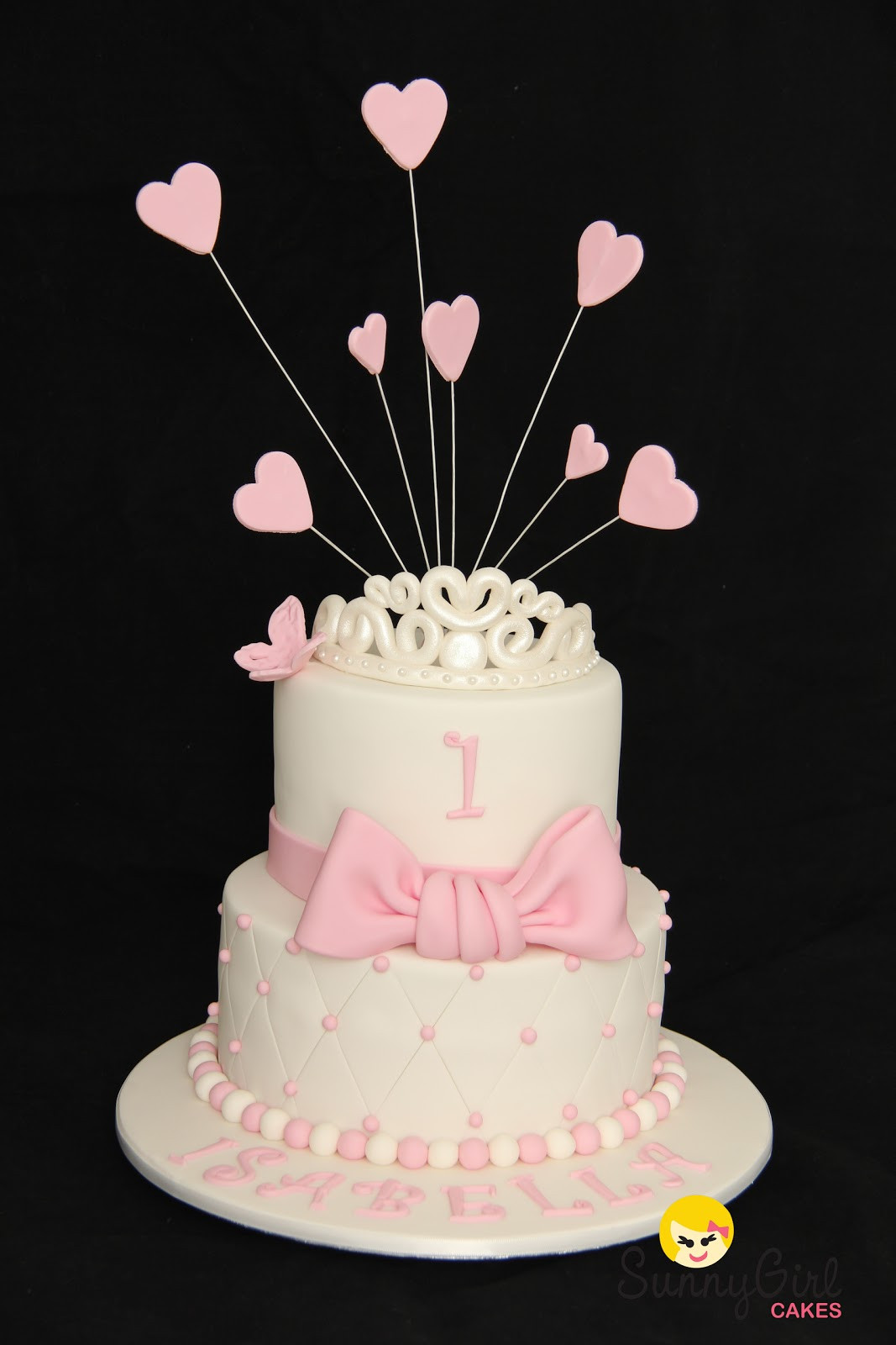 1st Birthday Cake For Girl
 Princess Isabella First Birthday