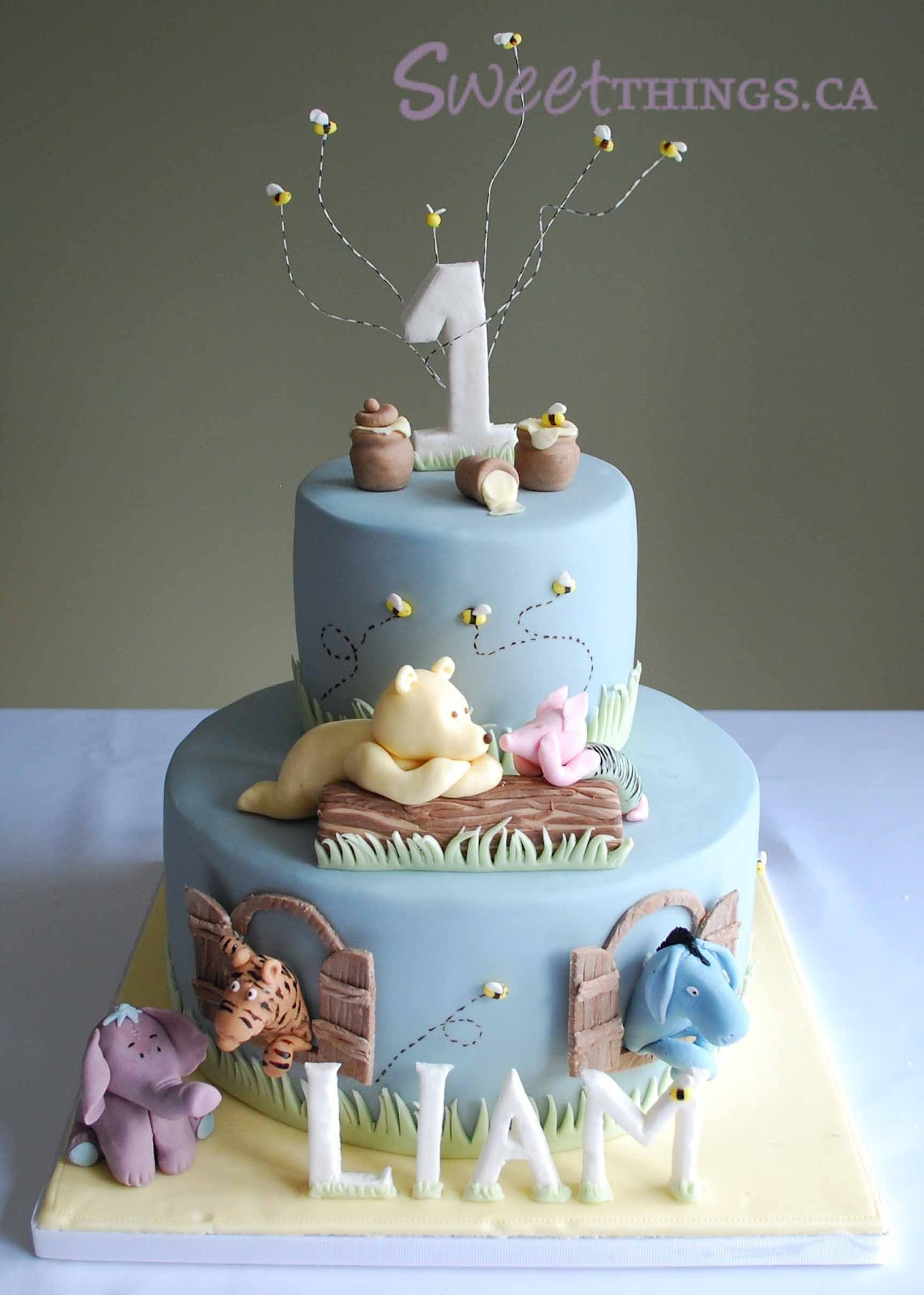 1st Birthday Cakes For Boys
 SweetThings 1st Birthday Classic Winnie the Pooh Cake