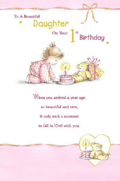 1st Birthday Wishes For Daughter
 Juvenile Birthday Greetings