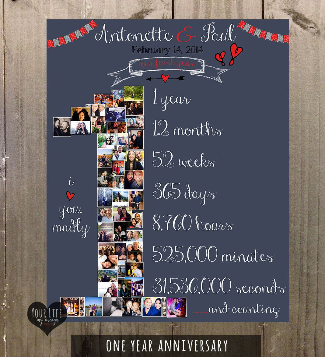 1St Dating Anniversary Gift Ideas
 1ST ANNIVERSARY Anniversary Collage Anniversary