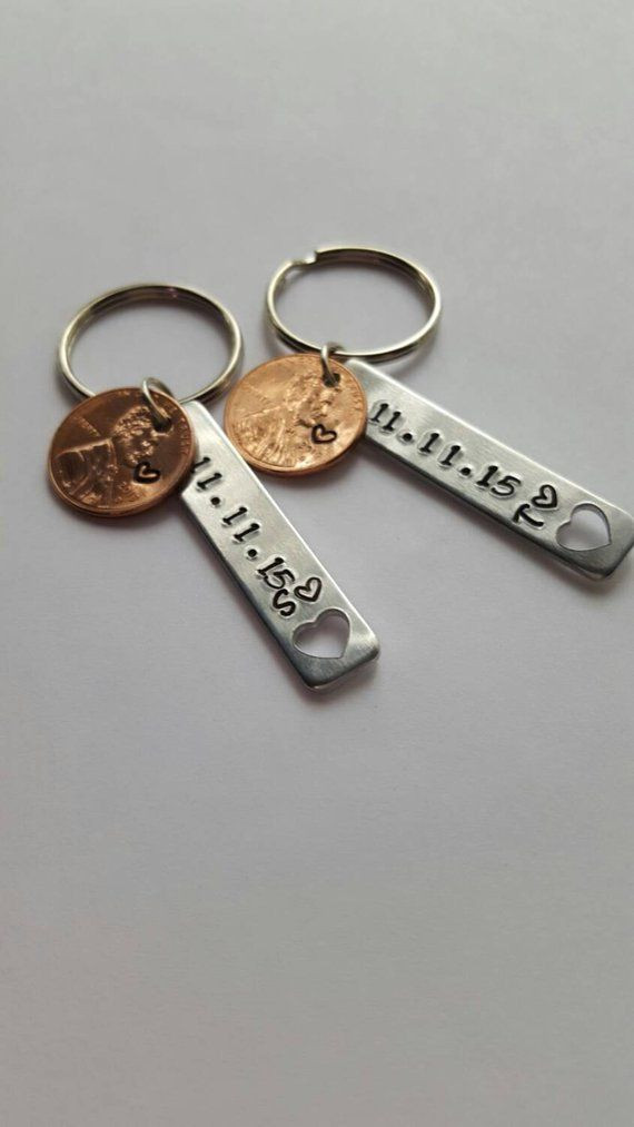 1St Dating Anniversary Gift Ideas
 1st Anniversary Gift for Couple Stamped Penny Anniversary