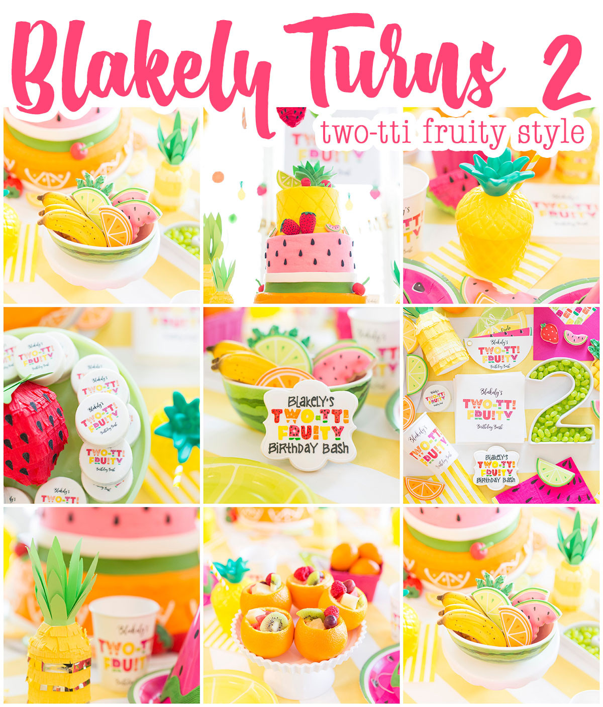 2 Yr Old Girl Birthday Party Ideas
 Two tti Fruity Birthday Party Blakely Turns 2