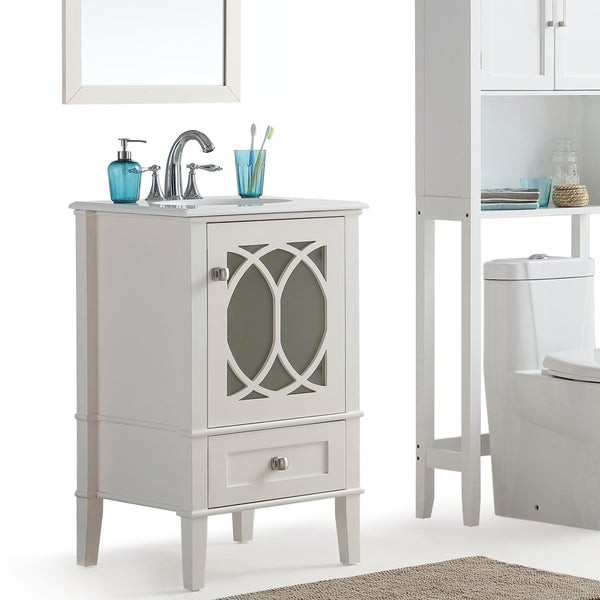 20 Inch Bathroom Vanity
 Shop WYNDENHALL Mulberry 20 inch White Quartz Marble Top