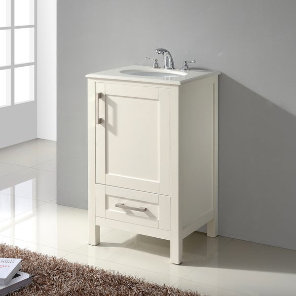 20 Inch Bathroom Vanity
 Shop WYNDENHALL Hartford 20 inch White Bath Vanity with