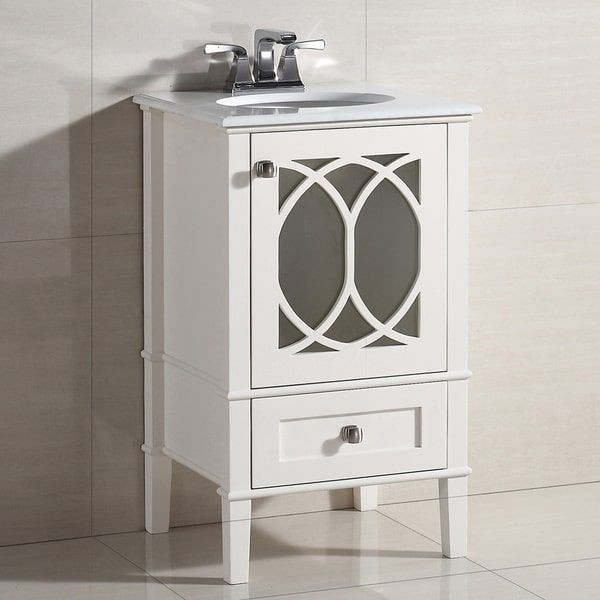 20 Inch Bathroom Vanity
 WYNDENHALL Mulberry 20 inch Contemporary Bath Vanity in